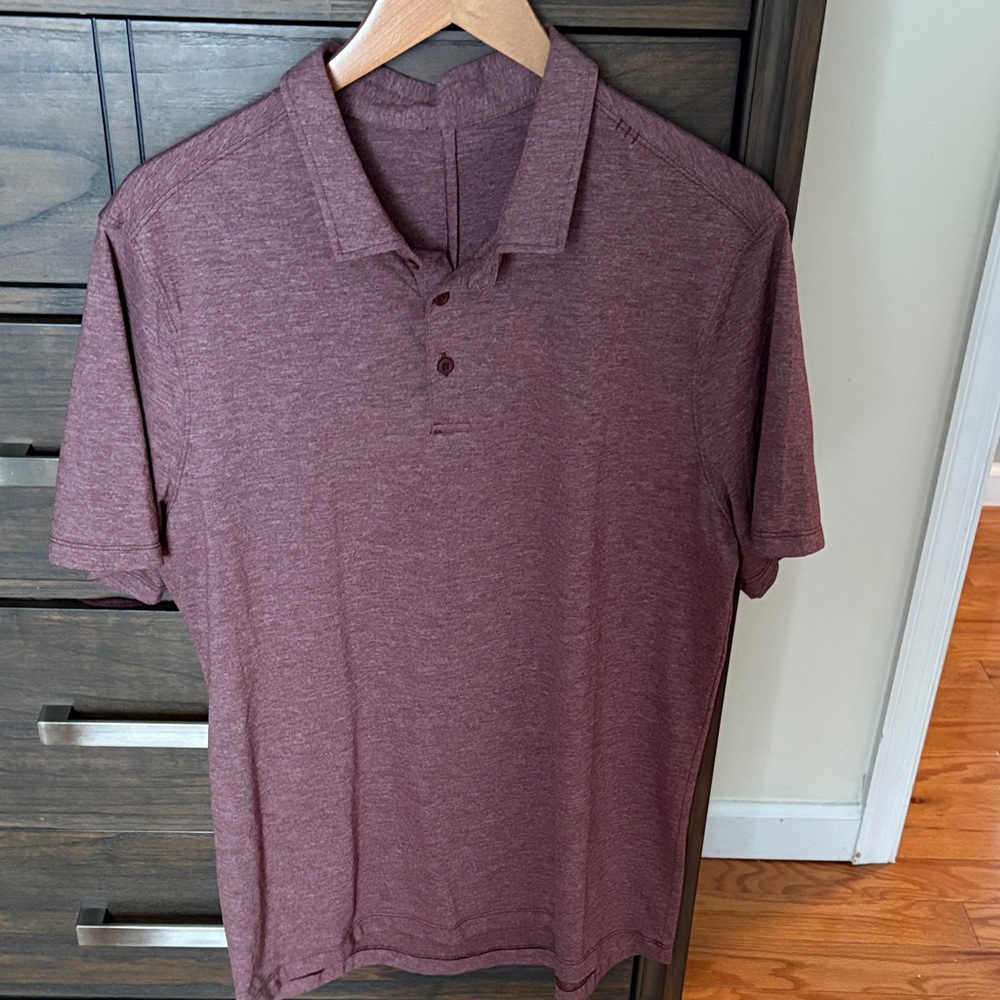 lululemon athletica Burgundy Polo Shirt